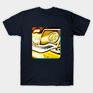 Bitcoin gold make money T-Shirt